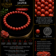 Red Jasper Bracelet – 7.5