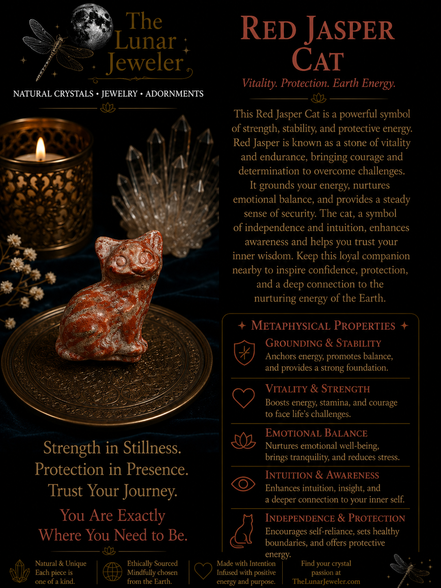 Hand-Carved Crystal Cats – Natural Gemstone Cat Carvings
