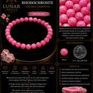 Rhodochrosite Bracelet – 7.5
