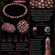 Rhodonite Bracelet – 7.5