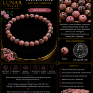 Rhodonite Bracelet – 7.5
