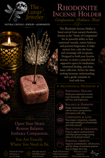 Crystal Incense Holders – Natural Gemstone Incense Burners