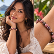 Rhodonite Bracelet – 7.5