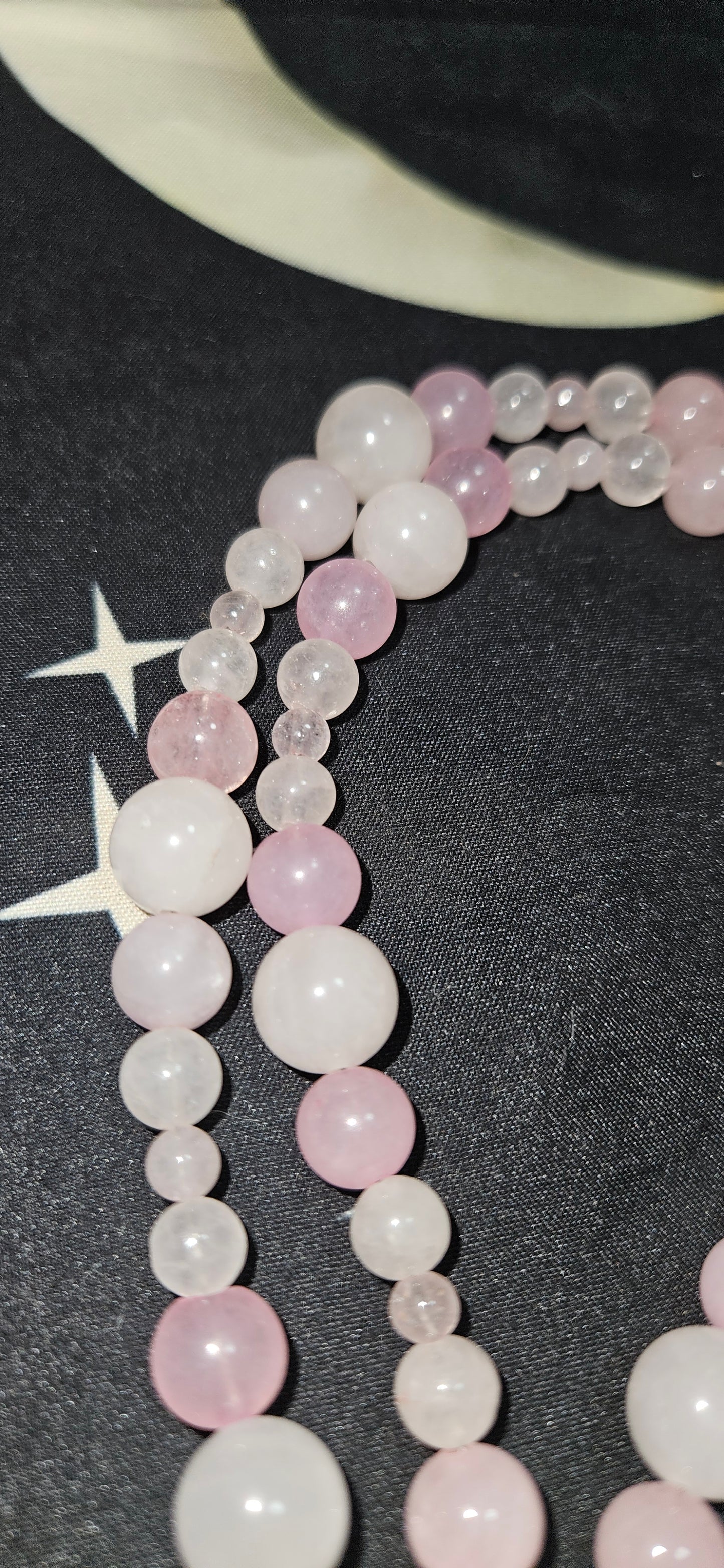 Rose Quartz necklace with Rose Quartz Tumbled Pendant