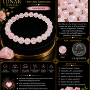 Rose Quartz Bracelet – 7.5
