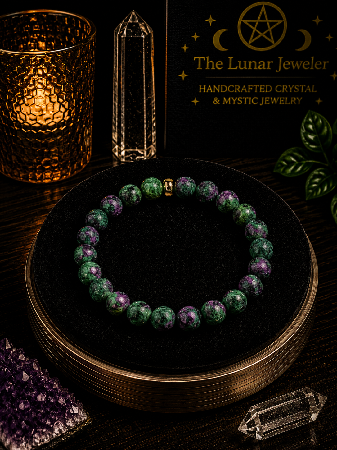 Ruby Zoisite Bracelet – 7.5