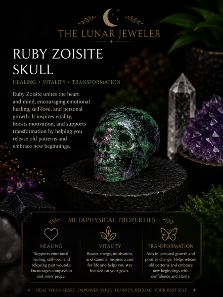 Crystal Skull Carving – Hand-Carved Natural Gemstone Skull