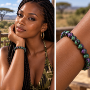 Ruby Zoisite Bracelet – 7.5