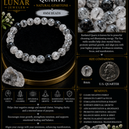 Rutilated Quartz Bracelet – 7.5