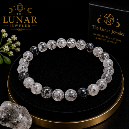 Rutilated Quartz Bracelet – 7.5" Elastic Bracelet