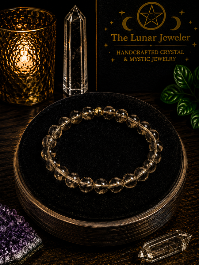 Smoky Quartz Bracelet – 7.5" Elastic Bracelet