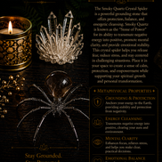 Crystal Spider – Natural Crystal Spider Carving with Zinc Alloy Body