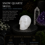 Crystal Skull Carving – Hand-Carved Natural Gemstone Skull
