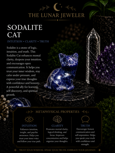 Hand-Carved Crystal Cats – Natural Gemstone Cat Carvings