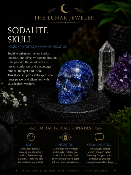 Crystal Skull Carving – Hand-Carved Natural Gemstone Skull