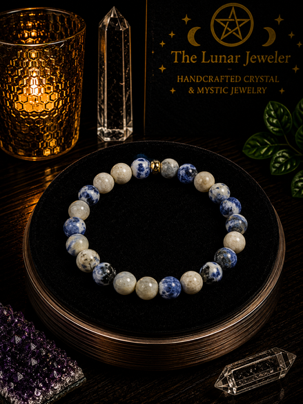 Sodalite Bracelet – 7.5" Elastic Bracelet