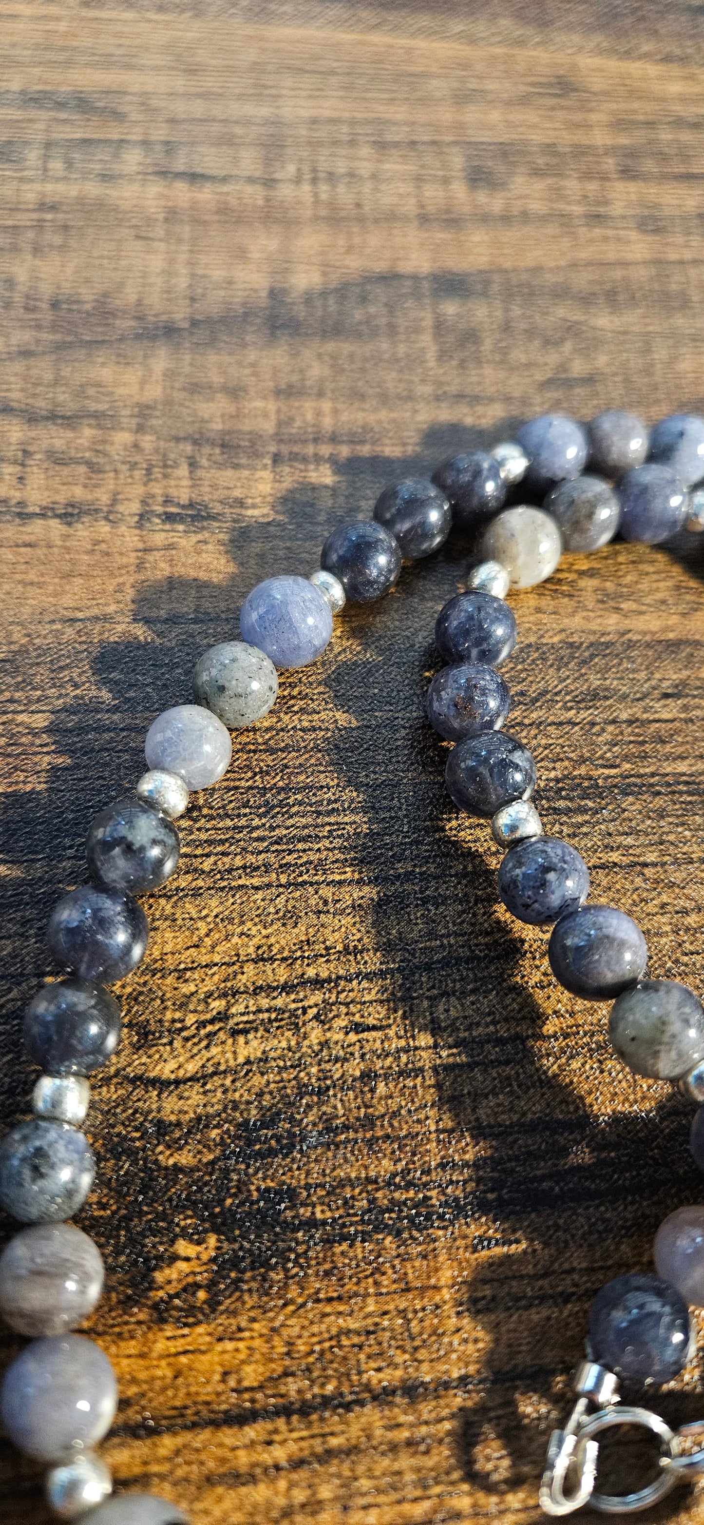 Tanzanite, Iolite and Moonstone Necklace