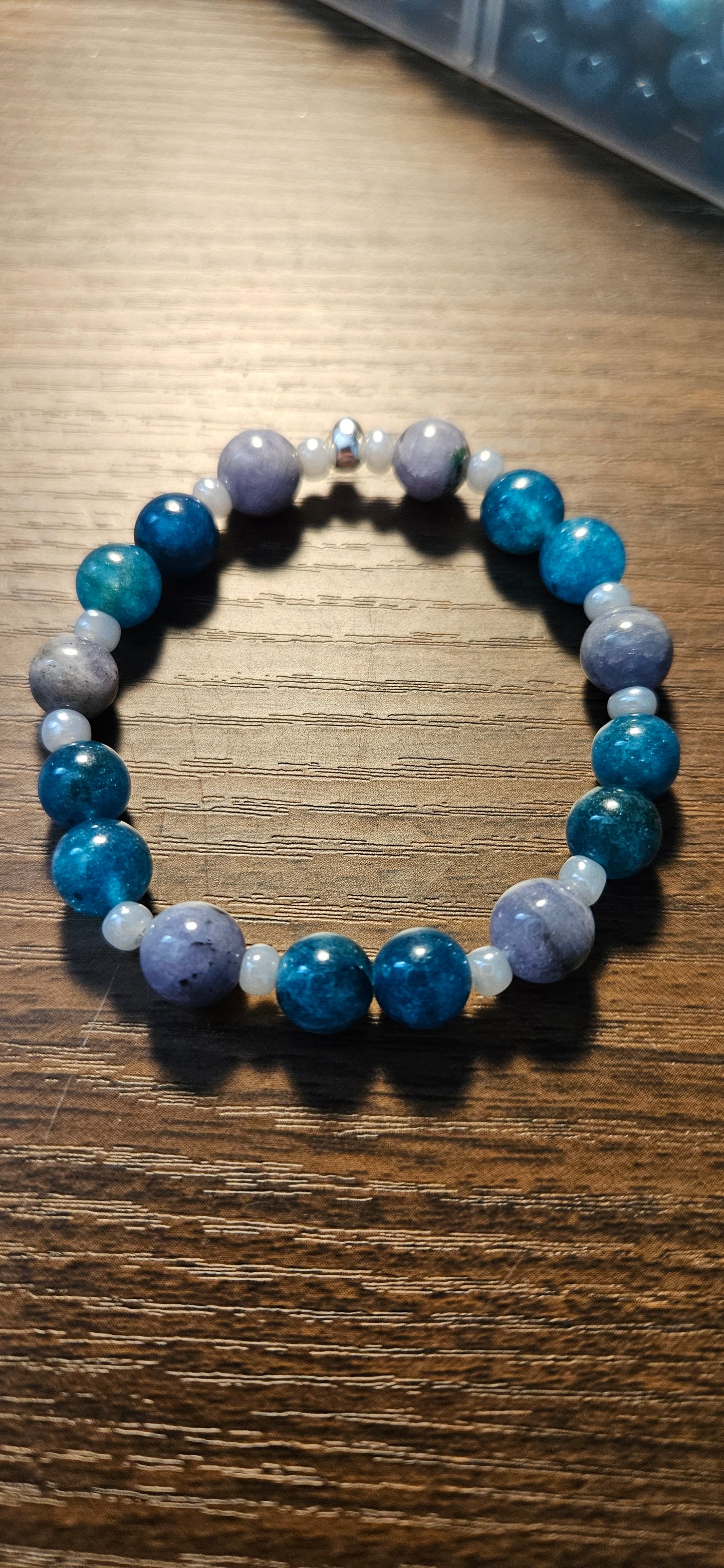 Tazanite and Blue Apatite Bracelet