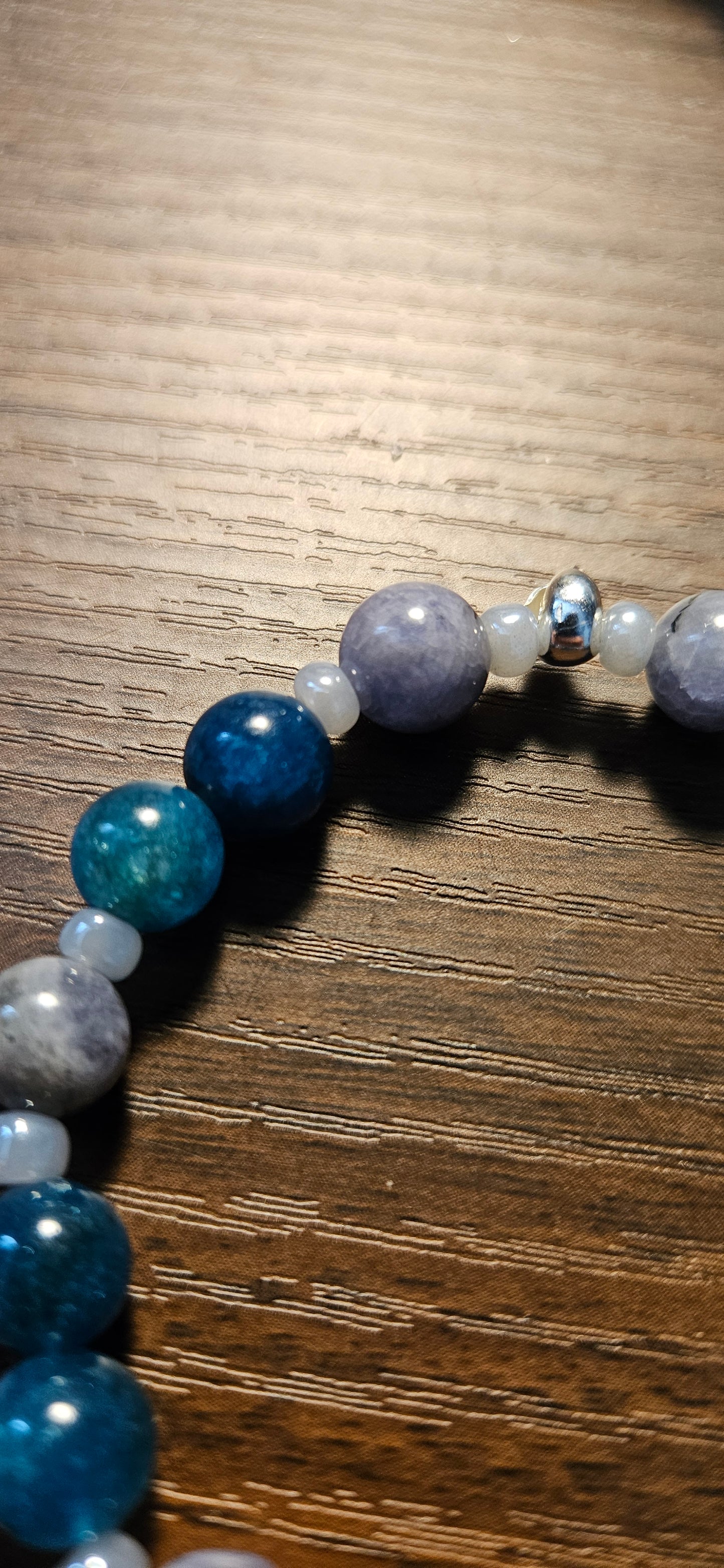 Tazanite and Blue Apatite Bracelet