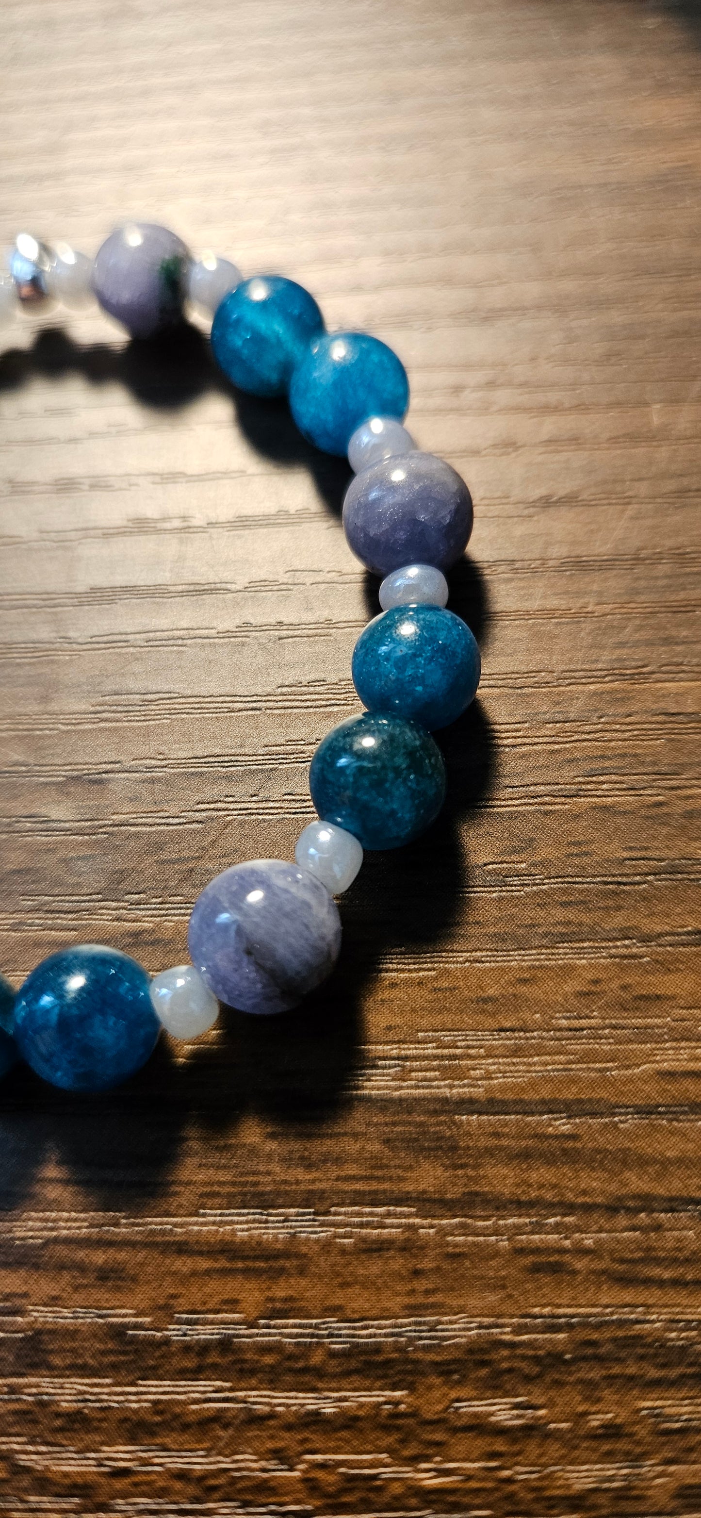 Tazanite and Blue Apatite Bracelet