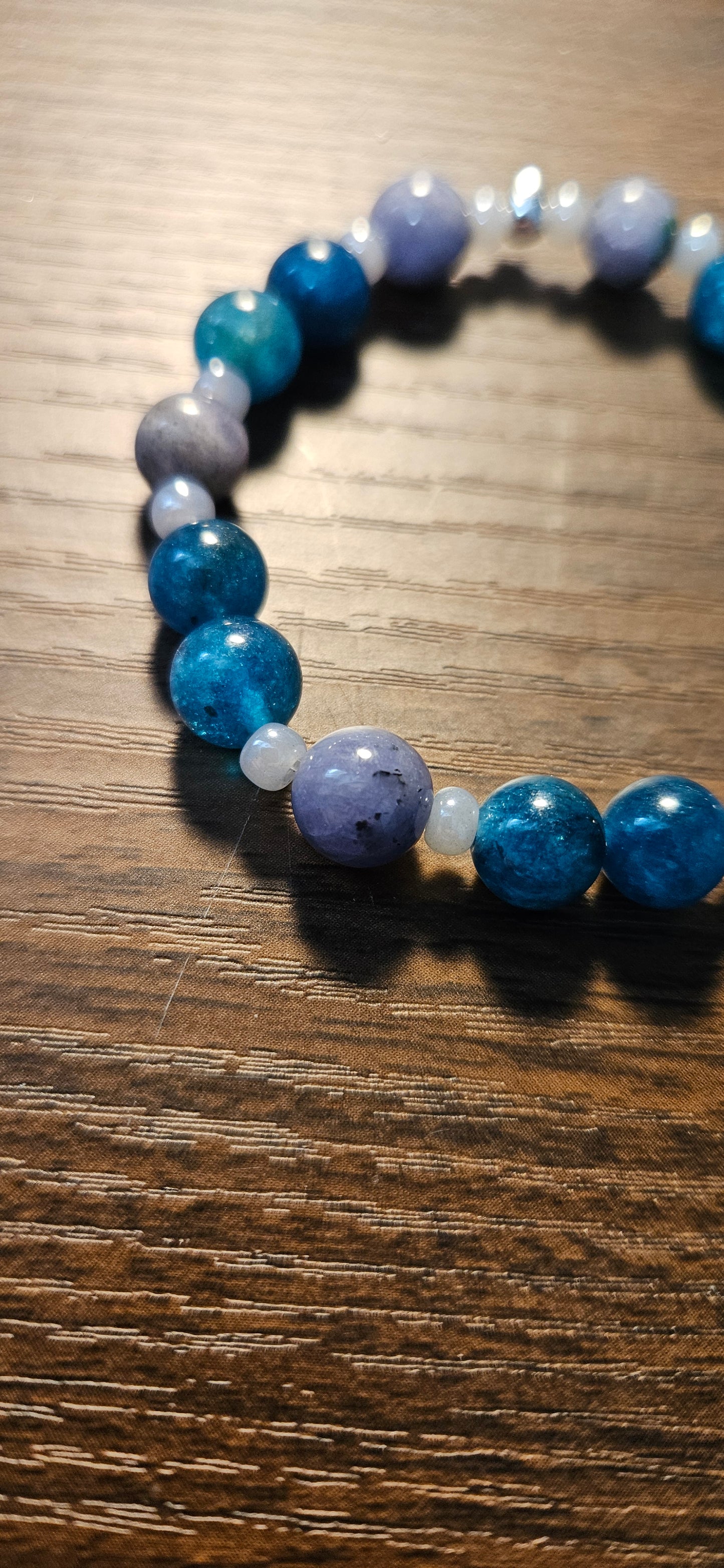 Tazanite and Blue Apatite Bracelet
