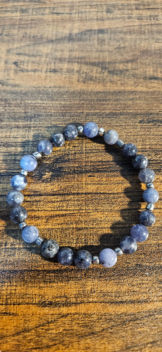 Tazanite and Iolite A bracelet