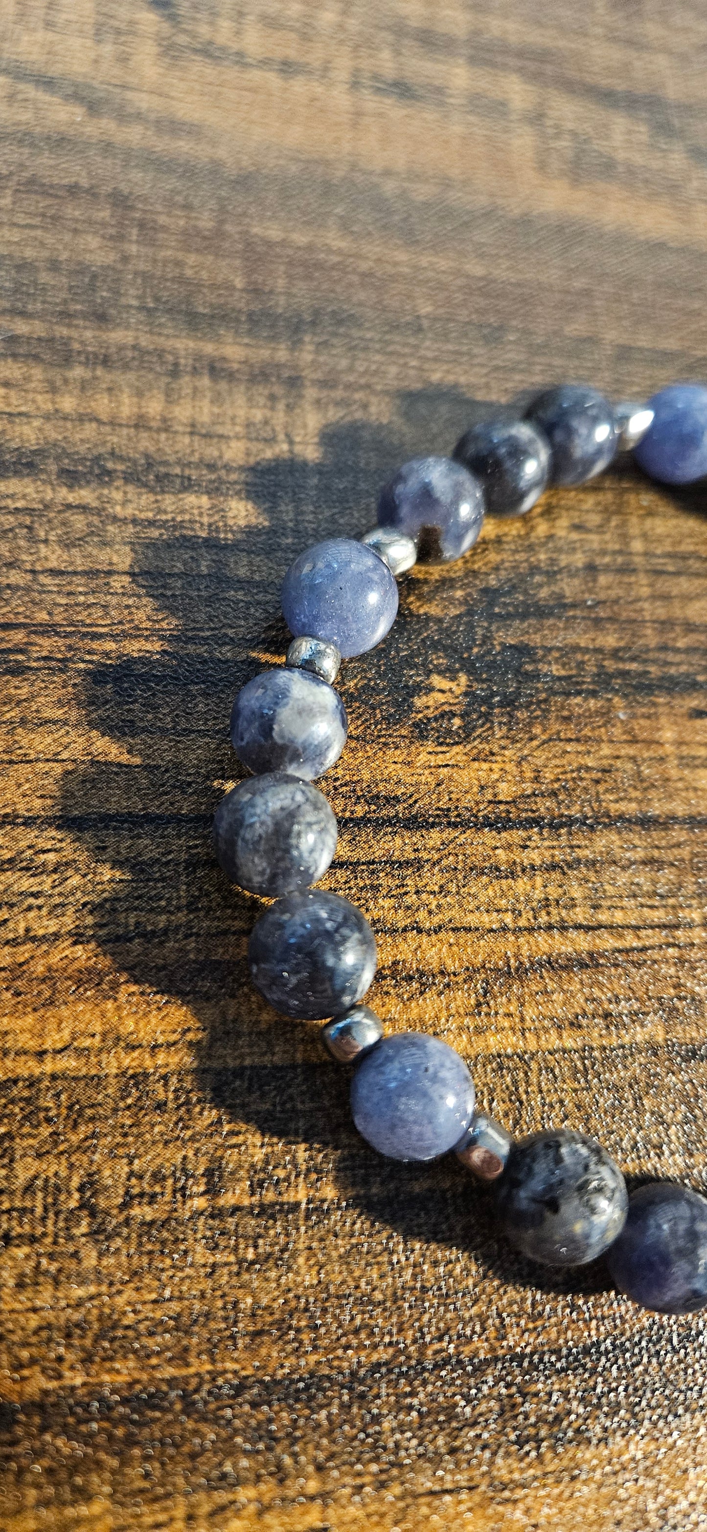 Tazanite and Iolite A bracelet