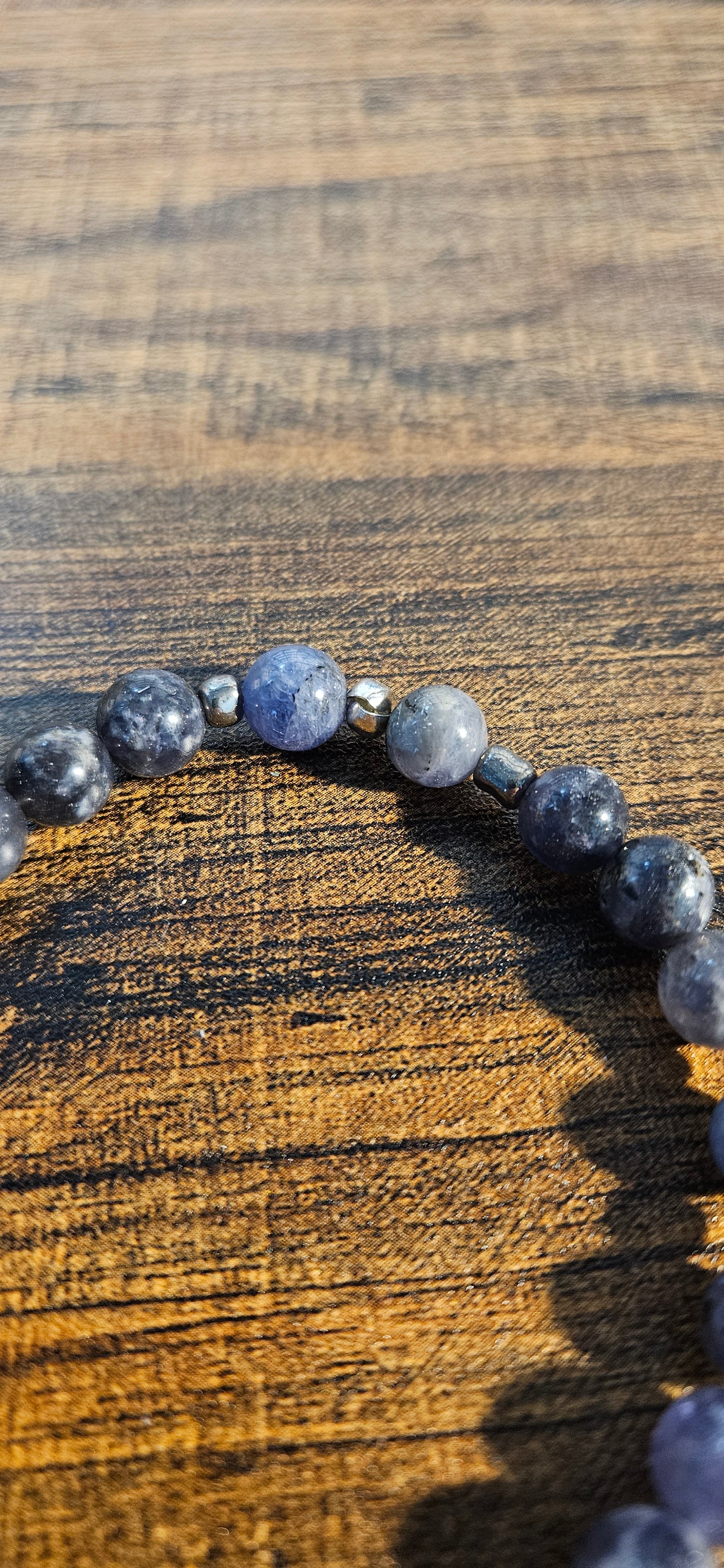 Tazanite and Iolite A bracelet
