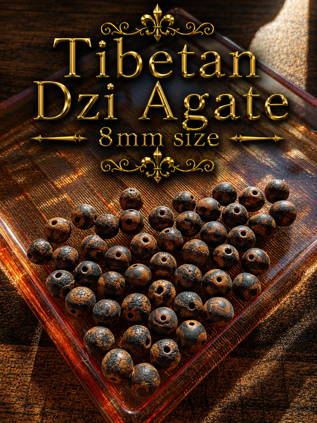 Tibetan Dzi-style Agate Bracelet – 7.5