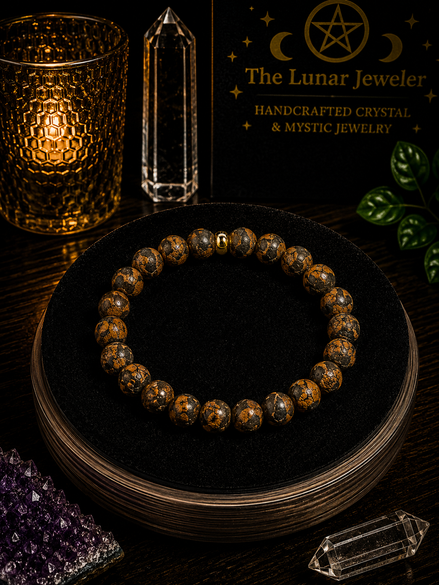 Tibetan Dzi Agate Bracelet – 7.5" Elastic Bracelet