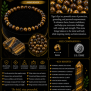 Tiger's Eye Bracelet – 7.5