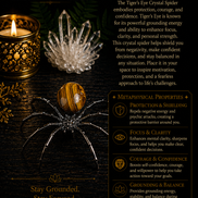 Crystal Spider – Natural Crystal Spider Carving with Zinc Alloy Body