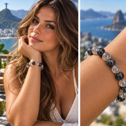 Tourmalinated Quartz Bracelet – 7.5