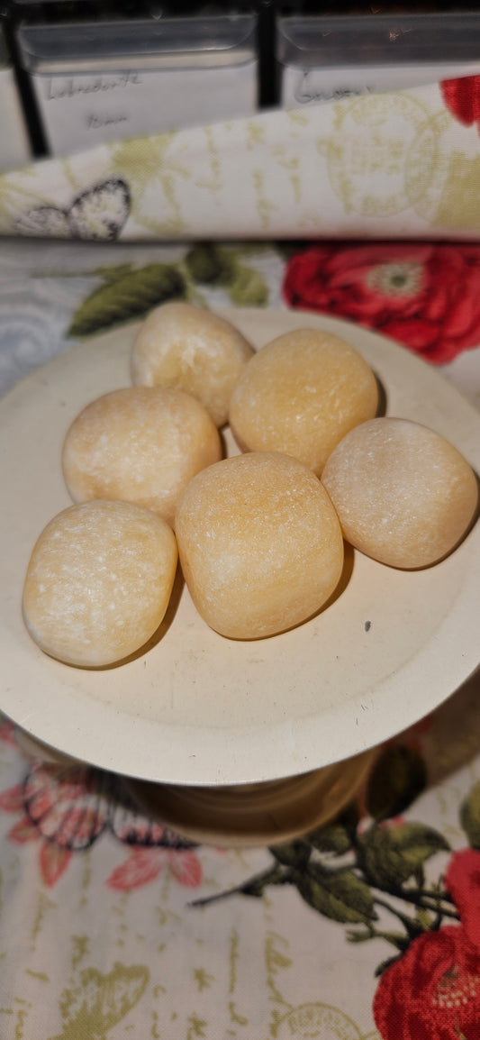 Orange Calcite Tumbled Crystals