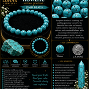 Turquoise Howlite Bracelet – 7.5