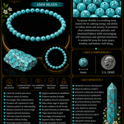 Turquoise Howlite Bracelet – 7.5