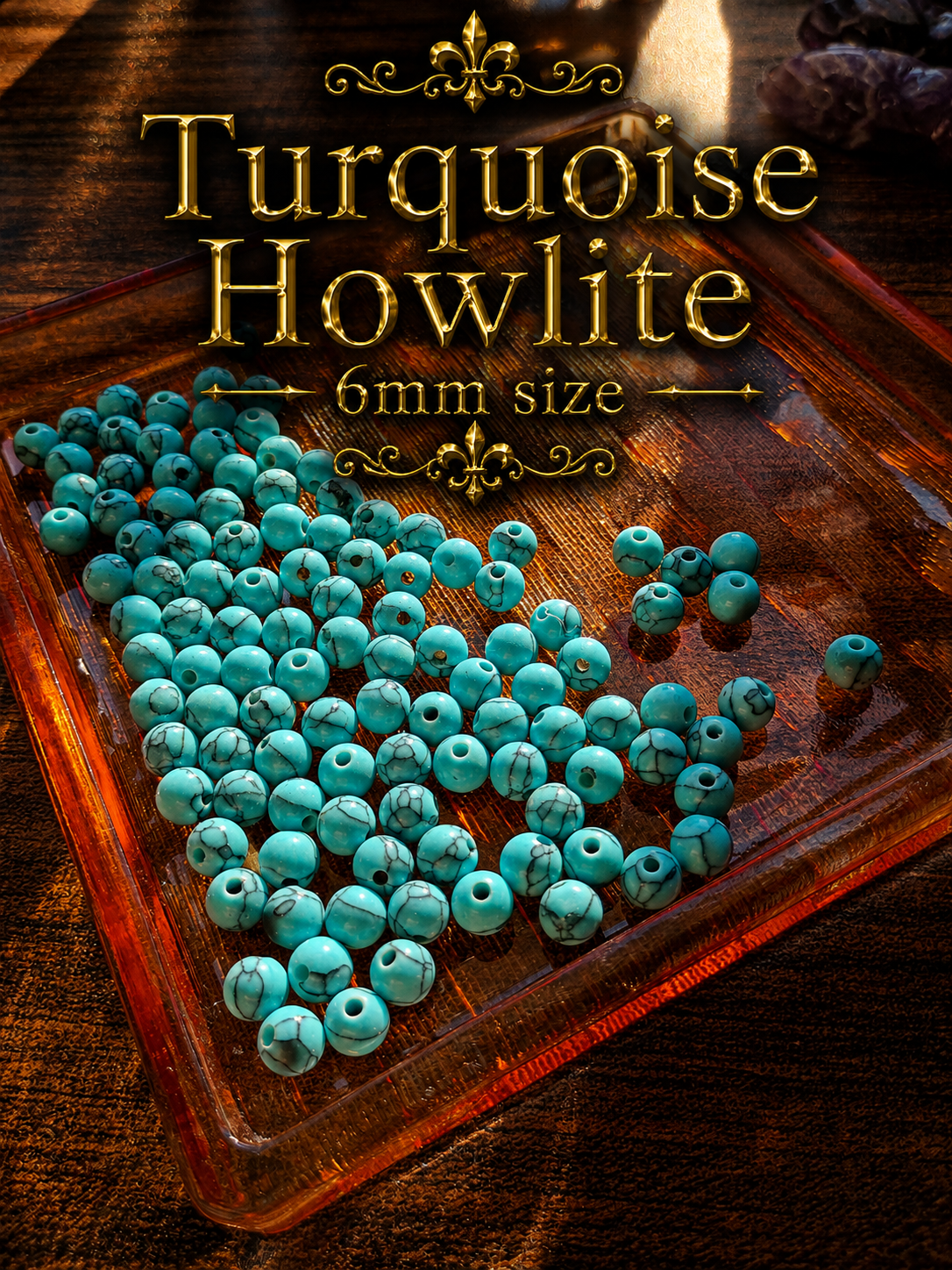Turquoise Howlite Bracelet – 7.5