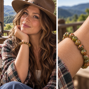Unakite Bracelet – 7.5