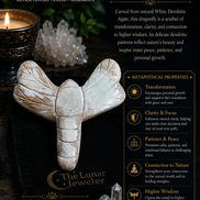 Hand-Carved Crystal Dragonfly – Natural Gemstone Dragonfly Carving