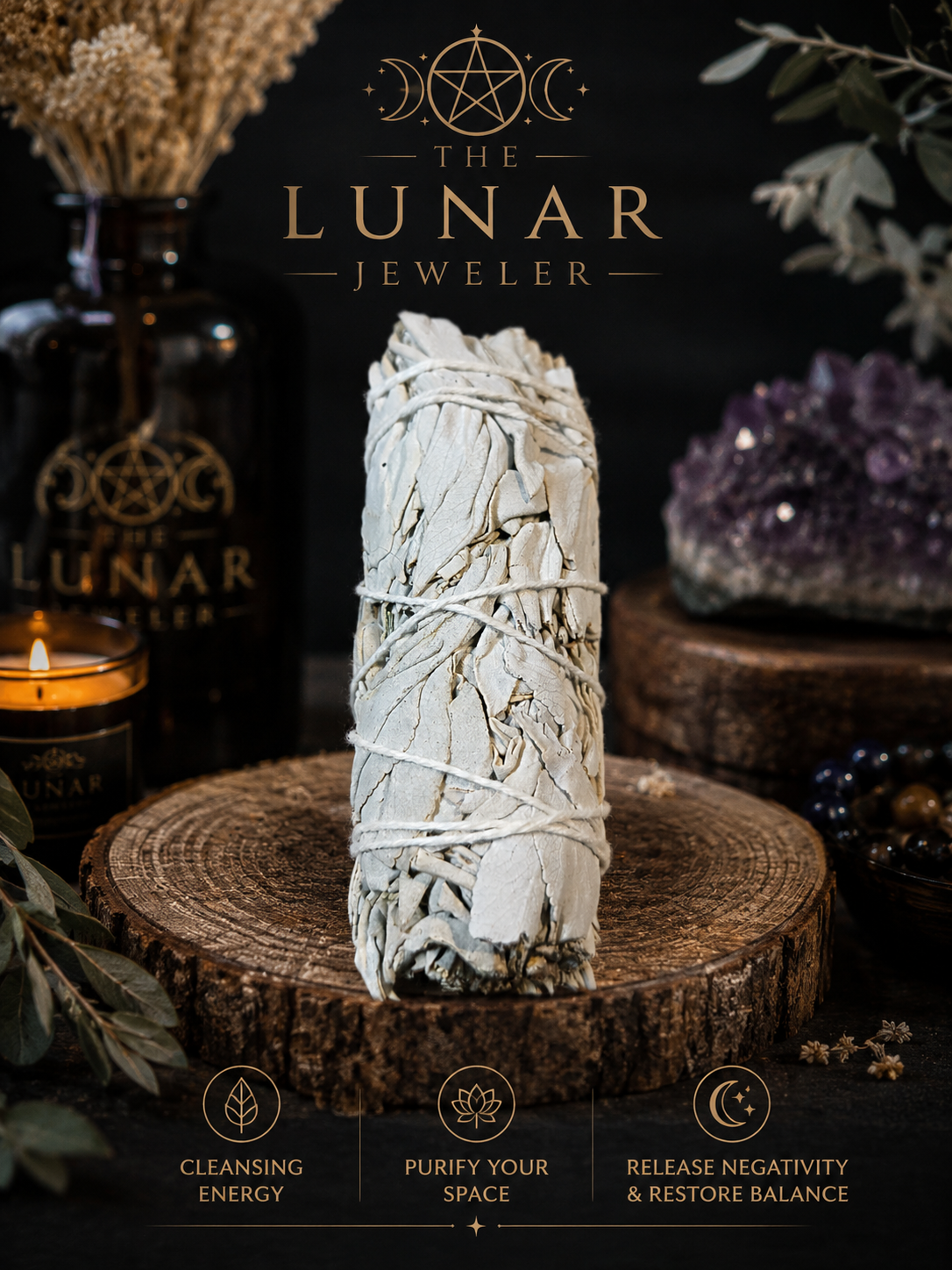 California White Sage Smudge Bundle | Spiritual Cleansing