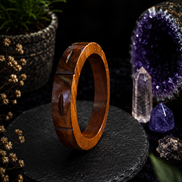 Hand-Carved Wooden Bangles – Artisan Crafted Natural Wood Bracelets