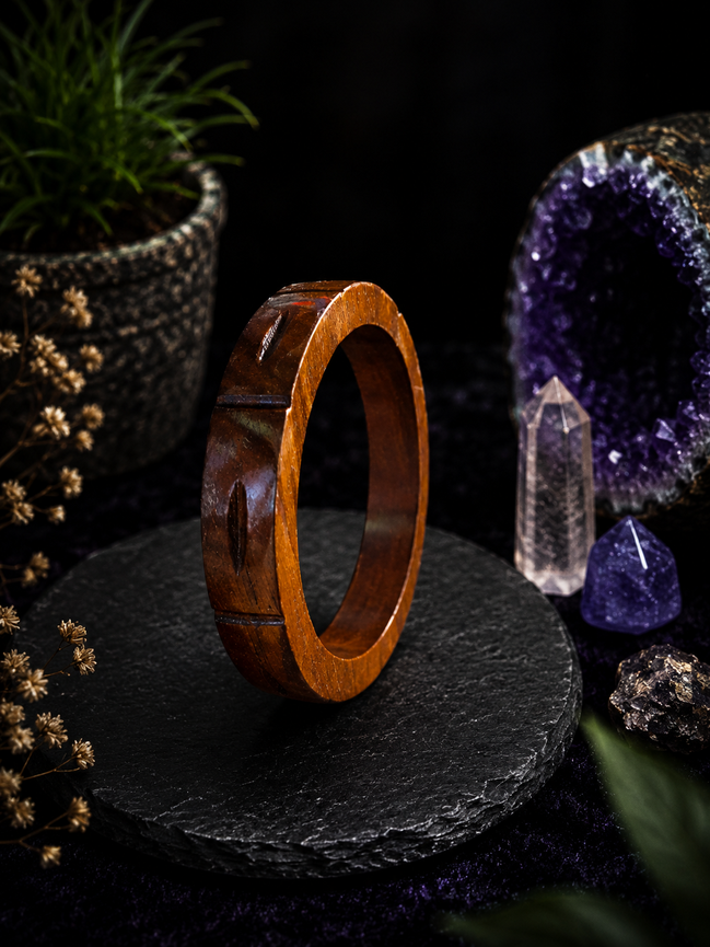 Hand-Carved Wooden Bangles – Artisan Crafted Natural Wood Bracelets