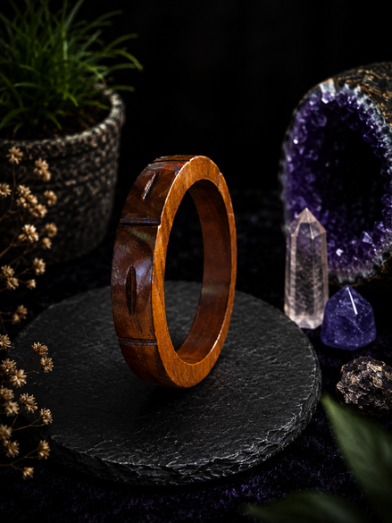 Hand-Carved Wooden Bangles – Artisan Crafted Natural Wood Bracelets