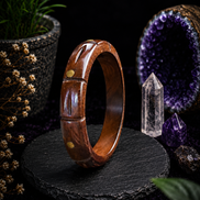 Hand-Carved Wooden Bangles – Artisan Crafted Natural Wood Bracelets