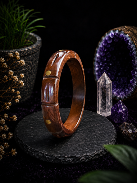 Hand-Carved Wooden Bangles – Artisan Crafted Natural Wood Bracelets