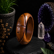 Hand-Carved Wooden Bangles – Artisan Crafted Natural Wood Bracelets