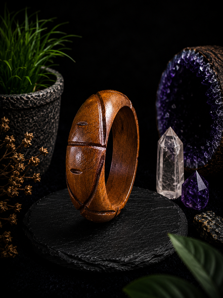 Hand-Carved Wooden Bangles – Artisan Crafted Natural Wood Bracelets