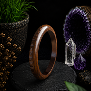 Hand-Carved Wooden Bangles – Artisan Crafted Natural Wood Bracelets