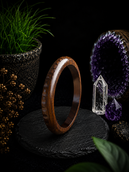 Hand-Carved Wooden Bangles – Artisan Crafted Natural Wood Bracelets