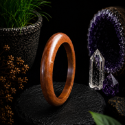Hand-Carved Wooden Bangles – Artisan Crafted Natural Wood Bracelets